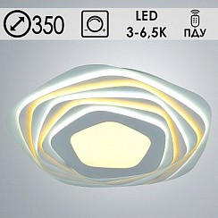 фото Светильник LI8758/350 WT LED 150W 3000-6500K d350 ПДУ диммер, HN19