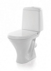 Фото Унитаз-компакт Санита АТТИКА эконом (кос, нижн, арм.Уклад, сид.полипропилен) г.Самара