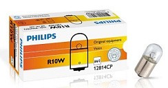 Фото Автолампа R10W 12V 10W BA15s Philips зад. габарит