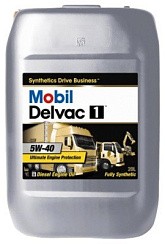 Фото Масло Mobil Delvac 1  5W40 E7 SL/CI-4  20л. диз. син.
