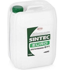 Фото Антифриз зеленый  10кг. SINTEC -40 EURO G11 10 по цене 8