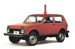 Фото ВАЗ 2121 Стекло передней двери поворотное (завод) (Нива)