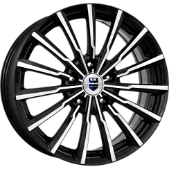 Фото Диск 14 5,5J*14 4/100/56,6+39 Акцент-ориг.алмаз чёрный K&K