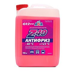 Фото Антифриз красный  10кг. AGA . (-40С) G12++
