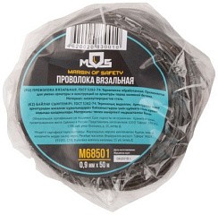 Фото Проволока вязальная, черная, 0.9 мм x 50 м  MOS РОС