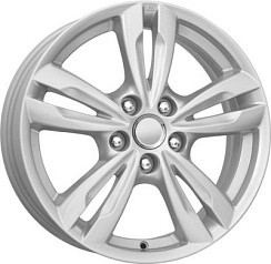 Фото Диск 17 6,5J*17 5/114,3/67,1+48 КС627 (17 ix35) сильвер K&K