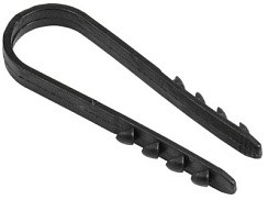 Фото Дюбель-хомут для крепления кабеля 11-18мм черный нейлон(100шт)