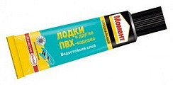 Фото Клей «Момент» для лодок и ПВХ изделий 30мл (в шоу-боксе)