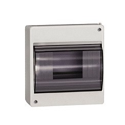 Фото Щит распределит.навесной ЩРн-П-6 IP41 пластик прозрачная дверь IEK 9730288