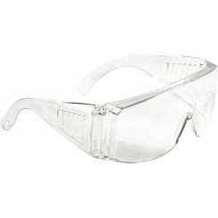 Фото Очки защитные открытого типа, прозрачные, ударопрочный поликарбонат// СИБРТЕХ/Россия