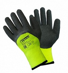 Фото Перчатки "Утепленные: ТАЙГА", акрил, вспен. латек.покрытие, в и/у, 10(XL), Fiberon