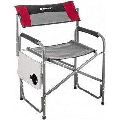 Фото Кресло директорское с отк.стол 200 кг, поворотная спинка, серый/красн/черн (T-N-DC-07Т-PS-GRD