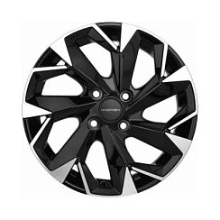 Фото Диск 14 5,5J*14 4/100/60,1+43 Khomen Wheels KHW-1402 (ZV Corolla/X-Ray/Logan) Black-FP
