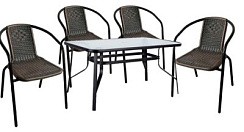 Фото Набор мебели Луис арт.WR-SX026, SC-094 коричневый, "Garden story"