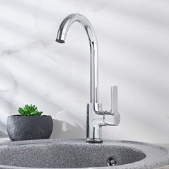 Фото Смеситель д/кухни SL130-017F ø35 латуньРМС