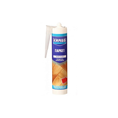 Фото Герметик акриловый по дереву KRASS паркет Темный Дуб 300 мл