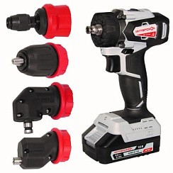 Фото Дрель-шуруповерт аккумуляторная Интерскол ДА-13/18ВК (2 аккум,2Ач, 3 насадки)