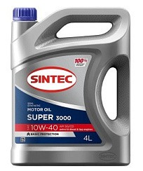 Фото Масло SINTEC Супер 3000 10W40 SG/CD   4л. п/с. 801894
