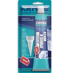 Фото Герметик для кухни и ванны Белый KRASS 80мл