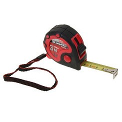 Фото Рулетка 5м*19мм, двухкомпонентный корпус, 3 фиксации ленты Status 3 fixations,// MATRIX