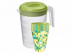 Фото Набор (кувшин, 6 стаканов  (пластик)