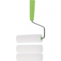 Фото Валик "ПОРОЛОН" с ручкой + 2 шубки, 140 мм, // Сибртех