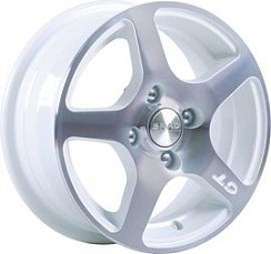 Фото Диск 15 6,5J*15 4/100/67,1+45 Скад Омега Алмаз белый