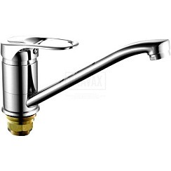 Фото Смеситель д/кухни одноручковый R3203F Длинный излив, Хром, Rainsberg