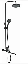 Фото Стойка душевая Lemen LS489Е со смесителем черный