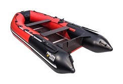 Фото Лодка надувная "Ривьера Компакт 3400 СК", Комби, красный/черный