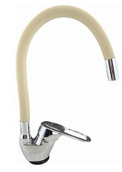 Фото Смеситель д/кухни одноручковый R3193F-6 одноручковый с гиб.изл. бежевый