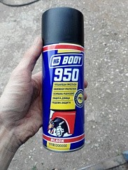 Фото Антигравий ЧЕРНЫЙ 950 (аэрозоль/спрей-мастика) 400 мл BODY