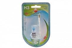 Фото Автолампа H3 12V  55W PK22s + 80% Диалуч ECO Light Evo 4500K белый свет противотуманная