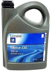 Фото Масло GM Motor Oil 10W40 A3/B3 SL/CF   5л. п/с. 1942046