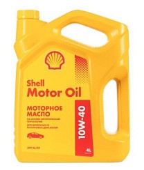 Фото Масло SHELL Motor Oil 10W40 SL/CF   4л.  п/с.