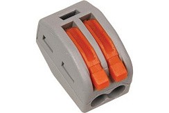 Фото Клемма строительно-монтажная рыч.2x0.08-2.5мм, 222-412 IEK