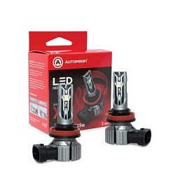 Фото Автолампа светодиодная Autoprofi H11 12V/15W 6000K, 4000 Lm  X2H11
