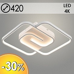фото Люстра FS036/420 Q WT белый 40W LED 4000K d420 h55, BSD23