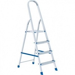 Фото Стремянка, 4 ступени, алюминиевая СИБРТЕХ // Pоссия
