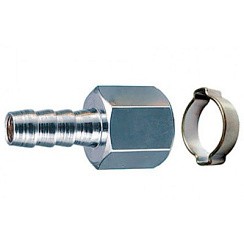 Фото Переходник 1/4"F на елочку (10 мм; обжимное кольцо 10х15 мм; блистер) Fubag 180252 В Фото Переходник 1/4"F на елочку (10 мм; обжимное кольцо 10х15 мм; блистер) Fubag 180252 В