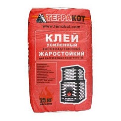 Фото Клей жаростойкий, усиленный «Терракот», 25 кг