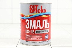 Фото Эмаль ПФ 115 черная ВИТЕКО 0,8 кг