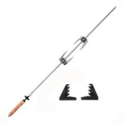 Фото Комплект вертела SMART кронштейн + вертел D 8мм (HS-GS-SB) Helios