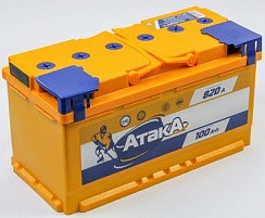 Фото АКБ 100а/ч п/п 820A Ataka (L=353; b=175; h=190)