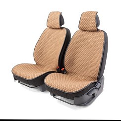 Фото Накидки на передние сиденья CAR PERFOMANCE 2 шт,коричневый-бежевый,ромб  CUS1052BR/BE