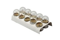 Фото Автолампа P10W 12V 10W BA15s LECAR "АВТОВАЗ" габарит, стопсигнал