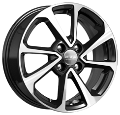 Фото Диск 15 6J*15 4/100/54,1+46 КС861 (Solaris II) ал.чёрн. K&K