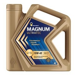 Фото Масло Роснефть Magnum Ultratec 10W40 A3/B4 SN/CF   4л. син.