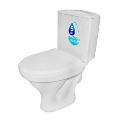 Фото .Унитаз-компакт Воротынск ВЕСТ антивсплеск, Белый, Santeri