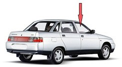 Фото ВАЗ 2110 Стекло передней двери опускное правое тонир.